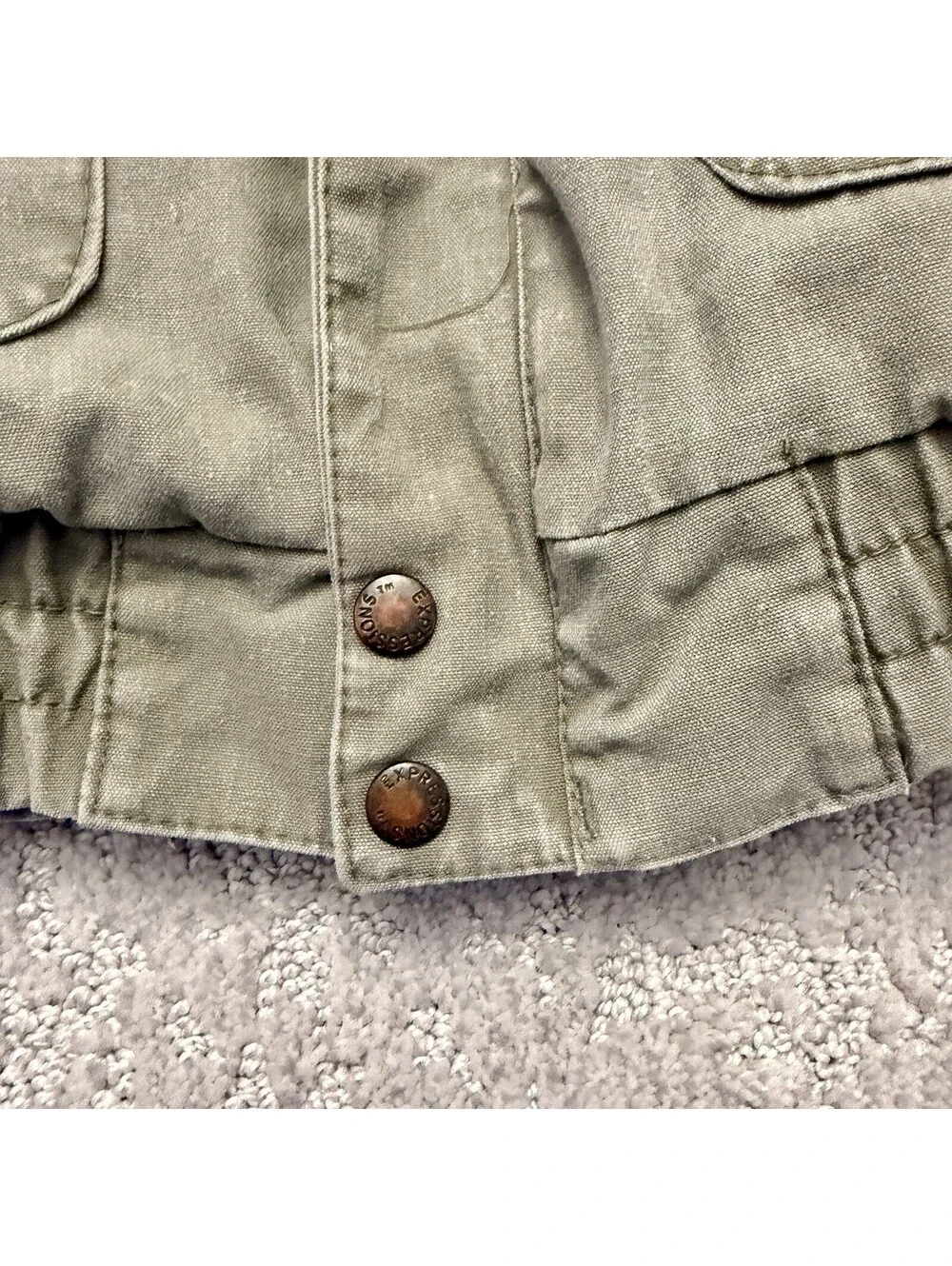 Vintage Expressions Men’s Military Bomber Jacket Green M Airborne Embroidered